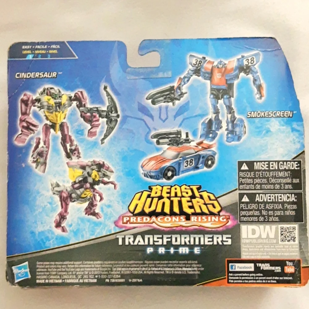 Transformers Beast Hunters Predacons Rising Cindersaur Smokescreen SEALED